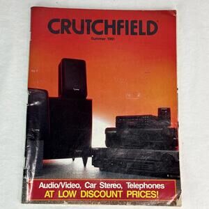 Vintage Crutchfield Summer 1992 Catalog Preowned Condition tested Speakers Audio